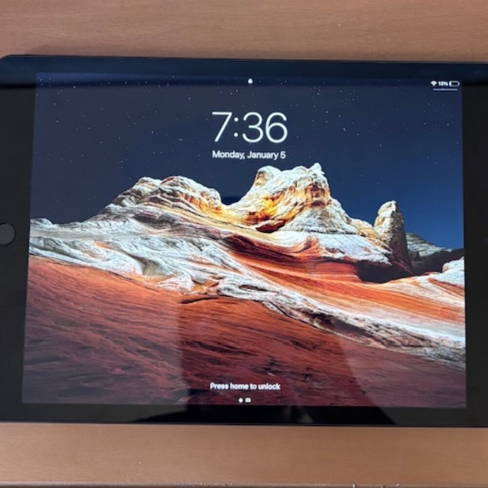 9th Gen IPAD with functioning apple pen, charger & case.